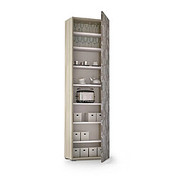 Avis Kiamami Valentina ARMOIRE COLONNE MULTIFONCTIONNELLE AVEC 1 PORTE DÉCORÉE