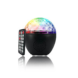 Universal Lumières YH-Disco, lampe de fête activée par le son avec haut-parleur Bluetooth et le câble USB de 1,2 m, les lumières de la fête à distance (noir)