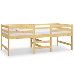 vidaXL Cadre de lit sans matelas 90x200 cm bois de pin massif