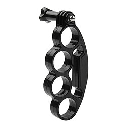 Wewoo Stabilisateur noir pour GoPro HERO6 / 5/5 Session / 4 Session / 4/3 + / 3/2/1, Xiaomi et autres caméras d'action poche en plastique Knuckles Fingers Grip anneau Monopode trépied avec vis à vis