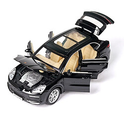 Universal 1/32 Voiture en alliage Cayenne moulée sous pression pour garçon Modèle de SUV pour enfant Jouet pour enfant Véhicule de SUV en métal avec fonction de retrait Lumière musicale | Voiture jouet moulée sous pression(Le noir)