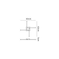 Inspired Plafonnier encastré 24W LED, 3000K, 1950lm, laiton antique