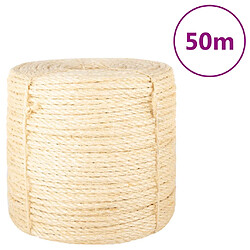 vidaXL Corde 100 % sisal 6 mm 50 m