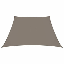 vidaXL Voile de parasol Tissu Oxford trapèze 3/4x3 m Taupe