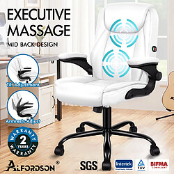 ALFORDSON Chaise de Bureau de Massage Siège de Jeu Pour Ordinateur de Direction