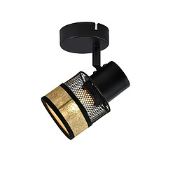 Autres Temps ZMH Lampe murale Spot de plafond 1 flamme noire Rotation 330° Convient pour le salon