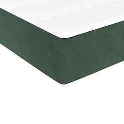 Maison Chic Matelas de lit à ressorts ensachés, Matelas doux Vert foncé 140x200x20 cm -GKD89602 pas cher