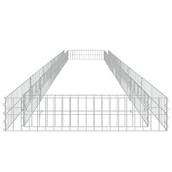 Avis vidaXL Lit surélevé à gabion Acier galvanisé 600x100x20 cm