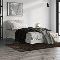 vidaXL Cadre de lit sans matelas gris béton 90x190 cm