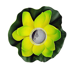 Acheter Lampe solaire de lanterne de fleur de lumière solaire de flottement de LED d'énergie solaire pétales verts