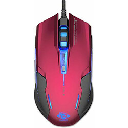 E-blue Auroza G Souris USB Optique 3000 DPI Droitier - Souris (Droitier, Optique, USB, 3000 DPI, Noir, Rouge)