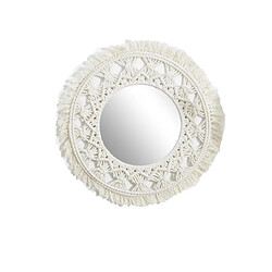 The Home Deco Factory Miroir rond bohème - Diam 55 Cm - Beige