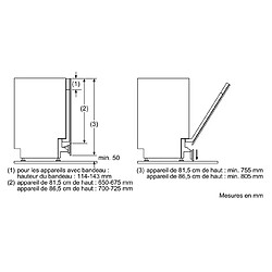 Charnière mobile pour installation lave-vaisselle en hauteur - sz73010 - SIEMENS