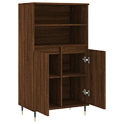 Acheter vidaXL Buffet haut Chêne marron 60x36x110 cm Bois d'ingénierie