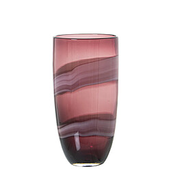 Vase Alexandra House Living Rouge Verre 15 x 15 x 27 cm