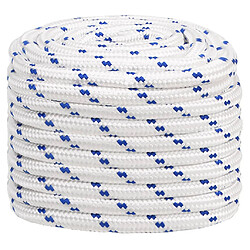 vidaXL Corde de bateau Blanc 20 mm 50 m Polypropylène