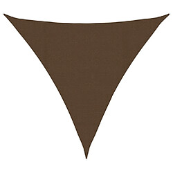 vidaXL Voile d'ombrage 160 g/m² Marron 4x4x4 m PEHD