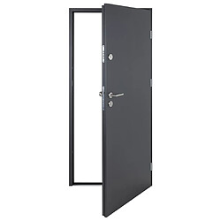 Acheter vidaXL Porte d'entrée anthracite 90x200 cm aluminium