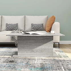 Acheter Maison Chic Tabls basse,Table Console pour salon Sonoma gris 102x55,5x40 cm Aggloméré -MN60387