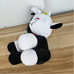 Universal Poupée peluche noir et blanc en tissu milanais de 30 cm