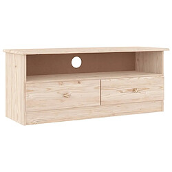 Maison Chic Meuble TV scandinave - Banc TV pour salon avec tiroirs ALTA 100x35x41 cm bois massif de pin -MN87015