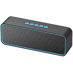 Universal Haut-parleur Bluetooth sans câble, haut-parleur Bluetooth 5.0 portable avec basse à double pilote, stéréo 3D, radio FM, fonctions mains libres (bleu)