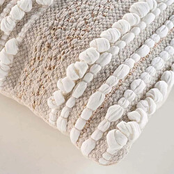 Paris Prix Coussin Déco Blanca 40x40cm Naturel & Blanc