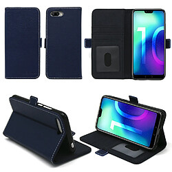 Housse Huawei Honor 10 protection Portefeuille luxe bleue Style Cuir avec stand - Etui coque pour Honor 10 avec porte cartes - Accessoires pochette case XEPTIO