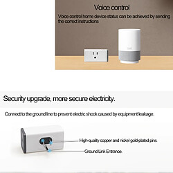 Wewoo Prise Connectée S31 16A Téléphone APP Minutage à Distance et Alimentation Moniteur d'Utilisation de l'Énergie Mini WiFi Smart Socket Fonctionne avec Alexa Google Home, US Plug pas cher