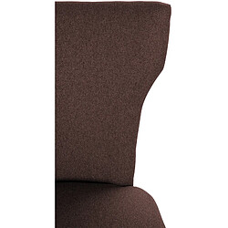 Acheter Decoshop26 Set de 2 chaises de salle à manger boutons décoratifs en tissu couleur marron et pieds en bois 10_0001593