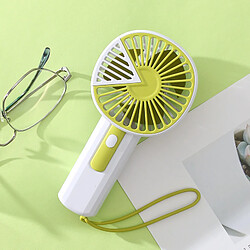 Ventilateur (Vert) Ventilateur Portatif Rechargeable Usb de Conception Triangulaire Créative Minimaliste