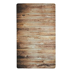 Thedecofactory WOODY VINYLE - Tapis de cuisine imprimé bois marron 45x75