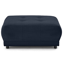 Lisa Design Amadora - pouf en velours côtelé