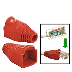 Wewoo Rouge pour RJ45, 500 pcs câble réseau couvre-bouchon