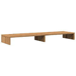 vidaXL Support de moniteur chêne artisanal 100x27x10cm bois ingénierie