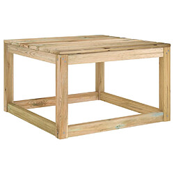 vidaXL Tables palette de jardin 2pcs 60x60x36,5cm Bois de pin imprégné