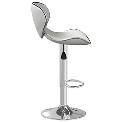 Avis vidaXL Tabouret de bar Blanc Similicuir