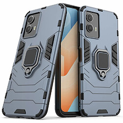 Coque en TPU anti-griffes avec béquille, bleu pour votre Vivo IQOO U5 5G