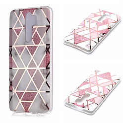 Coque en TPU motif marbre or rose imd blanc/rose pour votre Xiaomi Redmi Note 8 Pro