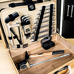 Avis Brüder Mannesmann Ensemble d'outils 108 pcs Boîte en bambou