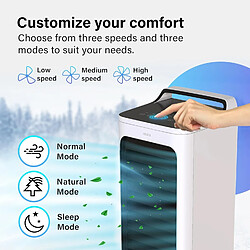 Ventilateur Refroidisseur d'air Humidificateur de Climatiseur Mobile Portable 3 en 1 Télécommande pas cher