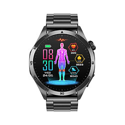 Yonis Montre Connectée Acier Étanche ECG Bluetooth