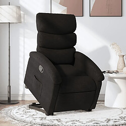 Maison Chic Fauteuil Relax pour salon, Fauteuil inclinable noir tissu -GKD85651