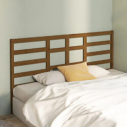 Avis Maison Chic Tête de lit scandinave,Meuble de chambre Marron miel 206x4x104 cm Bois massif de pin -MN96110