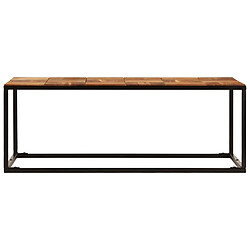 Avis Maison Chic Table basse,Table Console Table d'appoint, Table pour salon 110x60x40 cm Bois d'acacia solide et acier -MN23860