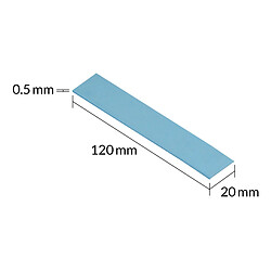 ARCTIC TP-3 120x20mm, 0.5mm - Pad thermique pack de 4