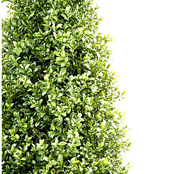 Pegane Plante artificielle haute gamme Spécial extérieur / Buis Topiaire coloris vert - Dim : H.138 x L.65 cm