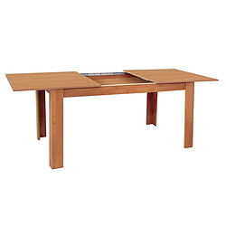 Avis Pegane Table à manger, table de repas extensible coloris cerisier - longueur 141-191 x profondeur 81 cm