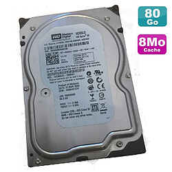 Disque Dur 80Go SATA 3.5" Western Digital Caviar SE WD800JD-75MSA3 7200RPM 8Mo - Occasion