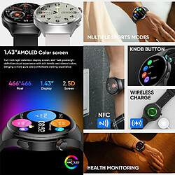 Yonis Montre Connectée AMOLED Bluetooth Appels pas cher